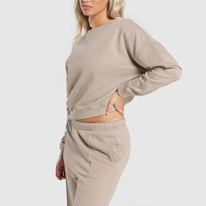 เสื้อสเวตเตอร์แบบสวมหัวสำหรับผู้หญิงมีการพิมพ์โลโก้และฉลากตัวเลือกการสร้างแบรนด์สำหรับไลฟ์สไตล์และการออกกำลังกาย - Product Image 3