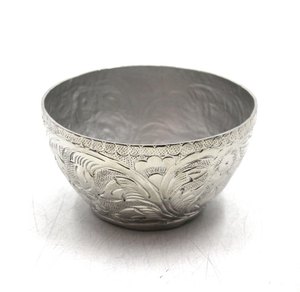 Ustensiles de cuisine de table en aluminium rond arc de service couleur nickel bol à fruits bol à riz fait main pour vaisselle décorative - Product Image 2