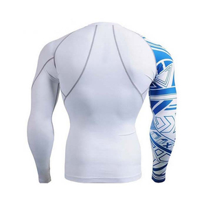 Rashguard de surf à manches longues de couleur noire, vêtements de surf à séchage rapide, protection UV, rashguard de surf pour hommes - Product Image 6