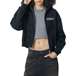 Sweat à capuche personnalisé lourd 470gsm 100% coton pour hommes, pull Boxy à double fermeture éclair avec col à capuche en éponge française - Product Image 1