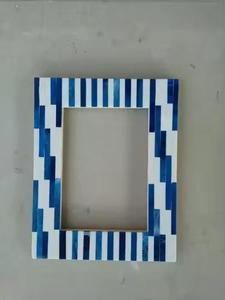 High Quality Hot Selling Professional Home Decor Photo Frame New style Terrazzo <b>Resin</b> Picture Frame Table Decoration Photo Frame - Product Image 4