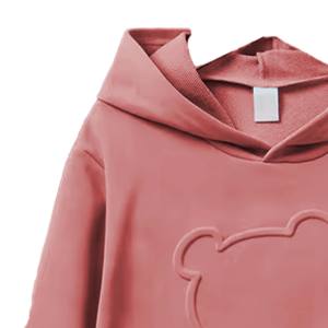 Sweat à capuche unisexe 100 % coton, 400 g/m², avec logo personnalisé, impression 3D et gaufrage - Product Image 3