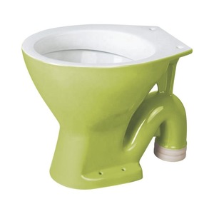 Bleu rustique Vitrosa Double couleur céramique EWC S/P piège toilette européen eau placard Designer Pan ensemble - Product Image 3