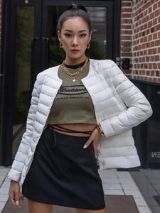 Women's Puffer <b>Jacket</b> Latest Design Winter Warm Waterproof High Quality Full Zipper Women's Puffer <b>Jacket</b> - Product Image 4