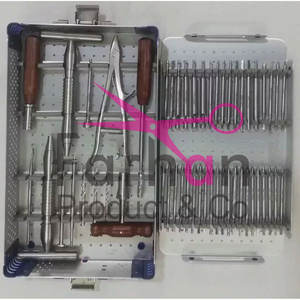 Juego de instrumentos quirúrgicos ortopédicos para la extracción manual de tornillos rotos Estándar DE SEGURIDAD MOL de acero inoxidable - Product Image 1