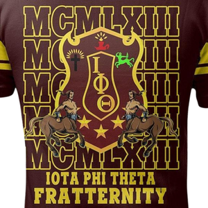 Camiseta Polo Bordada para Hombre Iota Phi Theta 1963, Camiseta Clásica de Algodón de Fraternidad Griega - Product Image 4