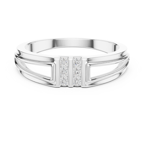 Bague Moissanite 18K et CZ en argent pour un usage quotidien - Product Image 3