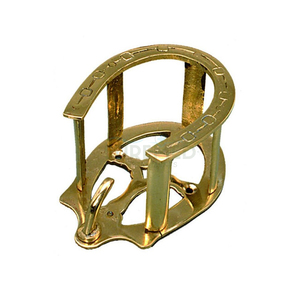 Gancho para Brida de Caballo de Latón Macizo Resistente, Soporte Metálico Antioxidante para Bridas, Decorativo para Clubes Ecuestres - Product Image 2