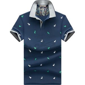 Polos personnalisés pour hommes avec logo brodé T-shirt d'été en piqué doux Vêtements décontractés respirants de haute qualité - Product Image 3