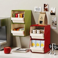 Boîte de rangement personnalisée pour sachets de café et de thé, en plastique, type tiroir, étagère de comptoir pour cuisine et café