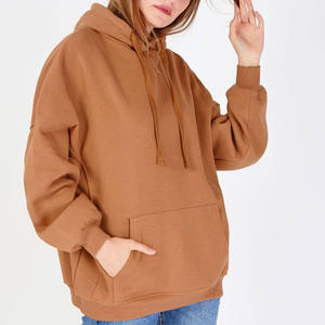 Sudadera con Capucha de Invierno para Mujer, Material de Primera Calidad, Estilo Moderno, Sudadera Holgada, Ropa Urbana OEM, Color Sólido, Transpirable - Product Image 6