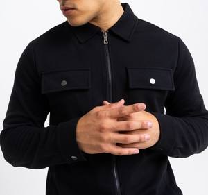 Smart Casual Jogger Chándal Jogging trajes Conjunto de 2 piezas para hombres Zip Shirt Chándal Custom Full Zip Training Set - Product Image 3