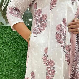 Main Bloc Imprimé Salwar Kameez Avec Dupatta Ensemble Complet Coton Kurtis Avec Qualité Originale Fête Porter <span class=keywords><strong>Kurti</strong></span> Ensemble Pour Dames - Product Image 4