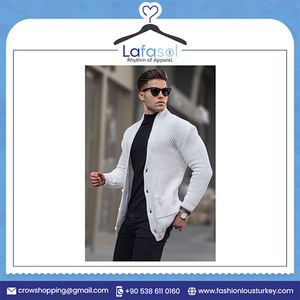 Cárdigans de nuevo diseño para hombre, color sucio y a la moda del fabricante turco - Product Image 2