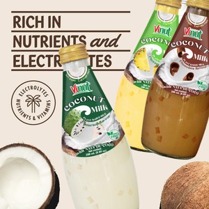 Para VINUT Bebida de leche de coco con gelatina de mango Paquete de 280ml 24 Puré sin azúcar con sabor OEM ODM Proveedor al por mayor Muestra gratis - Product Image 4