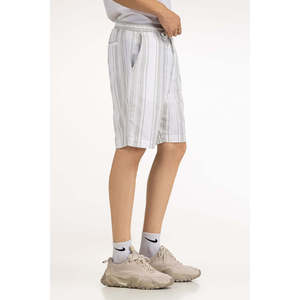 Shorts en coton 100% taille mi-haute, coupe classique, respirants et confortables, taille XXS, fermetures élastiques à la taille, logo, shorts en coton tricoté chaud - Product Image 4