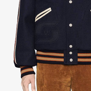 Diseñe su propia chaqueta con letras personalizada Diseño único Chaqueta con letras de excelente calidad para hombres - Product Image 6