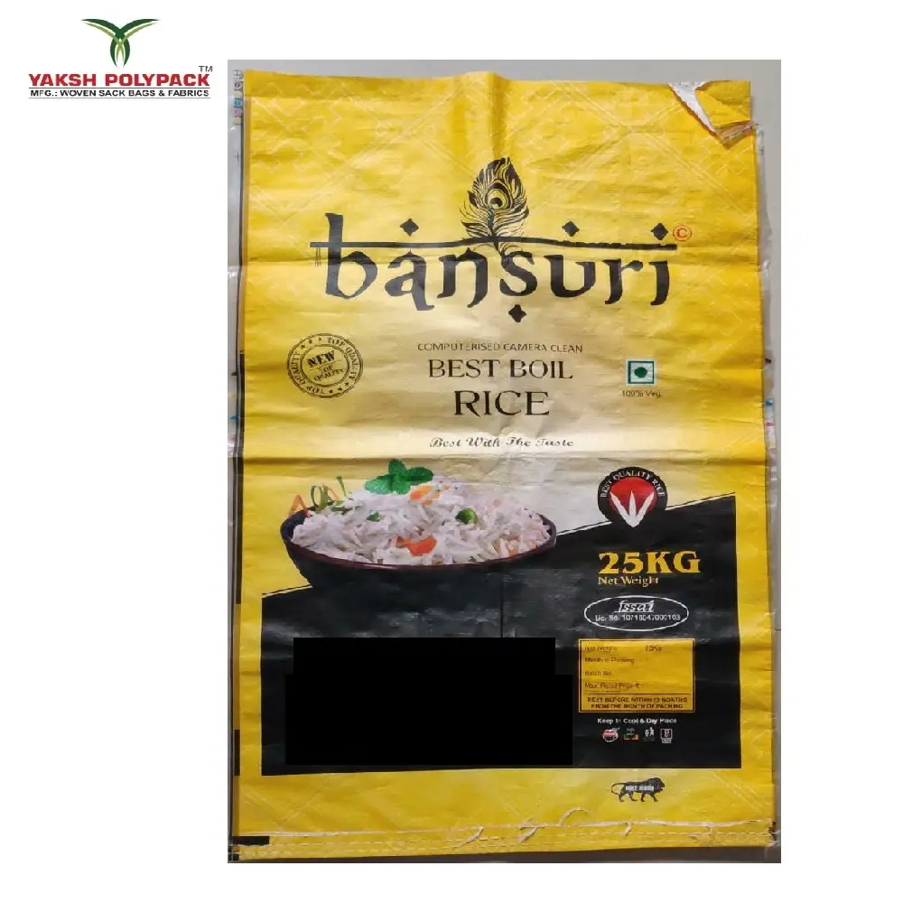 Gute Qualität Neue BOPP-Tasche für Reis beutel hersteller aus Indien zum besten Preis zum Verkauf erhältlich PP WOVEN BAG