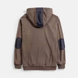 "480G polaire goutte épaule à capuche solide coupe ample Couple pull sweat personnalisé en détresse broderie Logo Streetwear" - Product Image 2