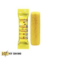 Aiiing Bâtonnets de maïs au four Saveur de fromage 8.5g x 20s x 24 pkts Halal Fabriqué en Malaisie Cuit au four sans gras trans sans cholestérol Végétarien