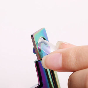 Pince à ongles à cuticules à bord tranchant de haute précision en acier inoxydable argenté de qualité supérieure pour ongles épais à doigts ouverture large de la mâchoire propre - Product Image 2