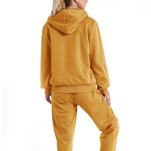 Chándal de invierno para mujer, conjunto de dos piezas, traje de jogging informal, ropa deportiva, traje de entrenamiento de gimnasio, Yoga, transpirable, 100% algodón polar - Product Image 3