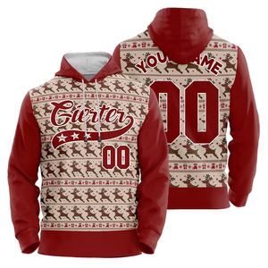 Sudadera con Capucha Navideña para Hombre, Diseño Nuevo, Cómoda y Moderna, 100% Poliéster, con Logotipo Personalizado, MOQ Bajo - Product Image 1