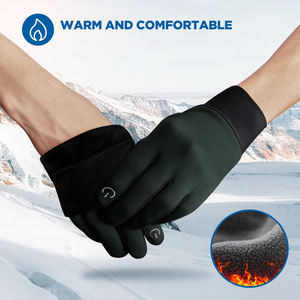 Guantes deportivos de invierno para hombre, poliéster cálido, resistente al agua, transpirable, duradero, estilo para exteriores - Product Image 2
