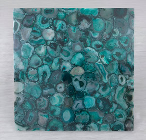 Dessus de table basse artisanaux en pierre d'agate et quartz rose Tailles et formes personnalisées Décoration intérieure unique d'Inde - Product Image 1