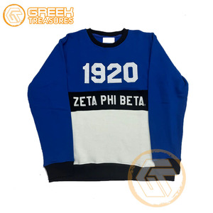 Zeta phi Beta เสื้อสเวตเตอร์สำหรับสตรีผ้าฟลีซผ้าฝ้ายปักสีพื้นระบายอากาศแบบสวมหัวสำหรับฤดูหนาว - Product Image 3