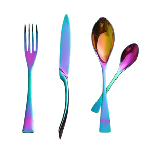 ชุดช้อนส้อมสแตนเลสสตีล 24 ชิ้น สีรุ้ง สำหรับ 6 ท่าน - Product Image 2