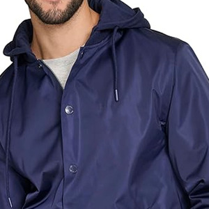 Chaqueta de bombardero de satén de invierno informal para hombre, chaqueta bordada de tela con botones de poliéster, chaqueta universitaria subida por Dress Sports - Product Image 2