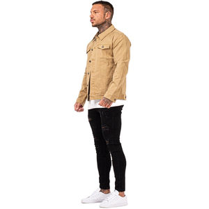 Veste en jean pour homme sur mesure de haute qualité OEM, veste décontractée à boutons, fermeture éclair, légère, réversible, printemps, grande taille - Product Image 3
