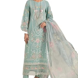 Vestido de fiesta de gasa elegante para mujer paquistaní de estilo tradicional DISEÑO DE Salwar Kameez para ocasiones especiales - Product Image 1