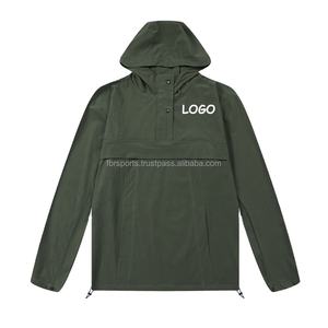 Automne printemps nouveau personnalisé Nylon sport coupe-vent brodé à capuche décontracté sweat à capuche Football entraînement pull pour - Product Image 5