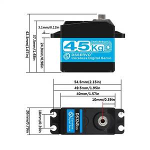 45KG High Torque Metal Geared Waterproof Digital Servo DS3245SG - Product Image 2
