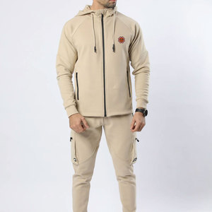 Survêtement en polaire technique de haute qualité pour hommes, survêtement à capuche avec logo personnalisé, grande taille, automne 100% coton, vente en gros - Product Image 2