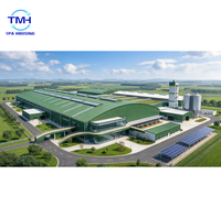 Abri pour bétail en structure métallique, hangar préfabriqué pour bovins, étable pour vaches, bâtiment en structure métallique pour élevage de bétail