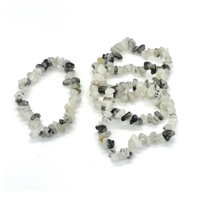 High Quality Chip <b>Bracelet</b> Natural Tourmaline Quartz Chip <b>Bracelet</b> Crystal Stone Chip <b>Bracelet</b> Gemstone <b>Women</b> Crystal - Product Image 2