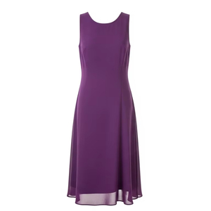 Robe décontractée sans manches en mousseline de soie, tissu léger et doux, élégante, pour les fêtes d'été, la plage, vêtements de mode pour femmes - Product Image 2