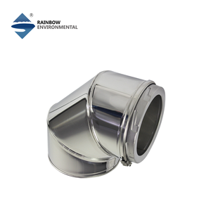 Système de cheminée à double paroi en acier inoxydable durable Rainbow Chimney Manufacture Direct pour poêles à <span class=keywords><strong>bois</strong></span>, chaudières à granulés/gaz/huile, garantie 5 ans - Product Image 3