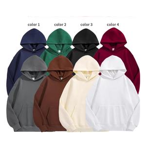 Nueva tendencia 3D Serigrafía personalizada Bordado Cremallera Sudadera con capucha Unisex de gran tamaño Ecológico Peso pesado 450gsm Hombres - Product Image 2