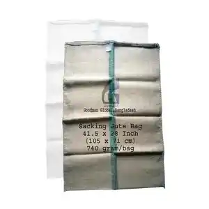 105x71 cm 740gコーヒーココア食品グレード黄麻布バッグガンニーバッグ用の新しいジュートサック卸売メーカーGoodman Global Bangladesh