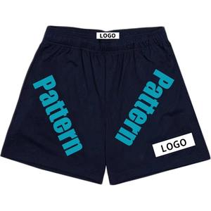 กางเกงขาสั้นตาข่ายบาสเก็ตบอลสำหรับผู้ชายไซส์พิเศษดีไซน์ซับลิเมชันสีพื้นเอวต่ำแบบยืดหยุ่นพิมพ์ลายสำหรับผลิตในฤดูร้อน - Product Image 6