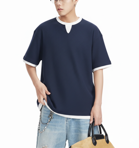 Camiseta Deportiva Extra Grande para Hombre, Personalizada, de Poliéster y Elastano, Cuello en V, Transpirable, al por Mayor - Product Image 3