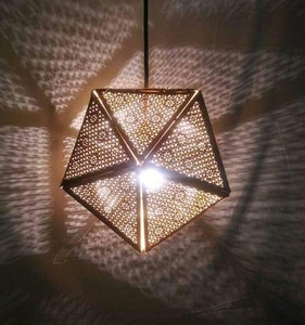 Lámpara colgante de hierro y metal hecha a mano para decoración del hogar, lámpara de techo colgante para decoración navideña del hogar y la Oficina - Product Image 2