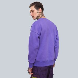 Prêt à Expédier Hommes Sweatshirts Blanc Surdimensionné Personnalisé Couleur Ras Du Cou Sweat Hommes Personnalisé À La Mode Sweatshirts Pour Hommes - Product Image 2