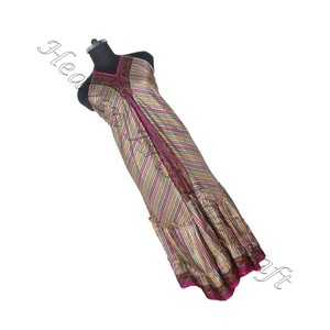 Bohemio Moda Ropa de playa Elegante Vintage Seda Sari Maxi Vestido Señoras Elegante Vestido de cena Sin mangas Vestidos de noche Vestido de mujer - Product Image 3