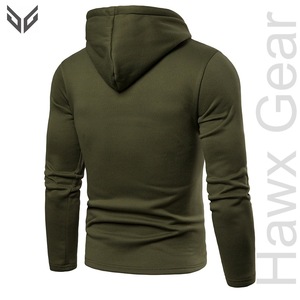 Fabricant pakistanais hommes sweats à capuche hiver teint uni coton/polyester respirant haute qualité personnalisable couleur unie quantité minimale de commande bas - Product Image 5