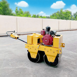 เครื่องอัดสั่นสะเทือนแบบถังคู่2ตันรถบดถนนดีเซลขนาดเล็ก - Product Image 1